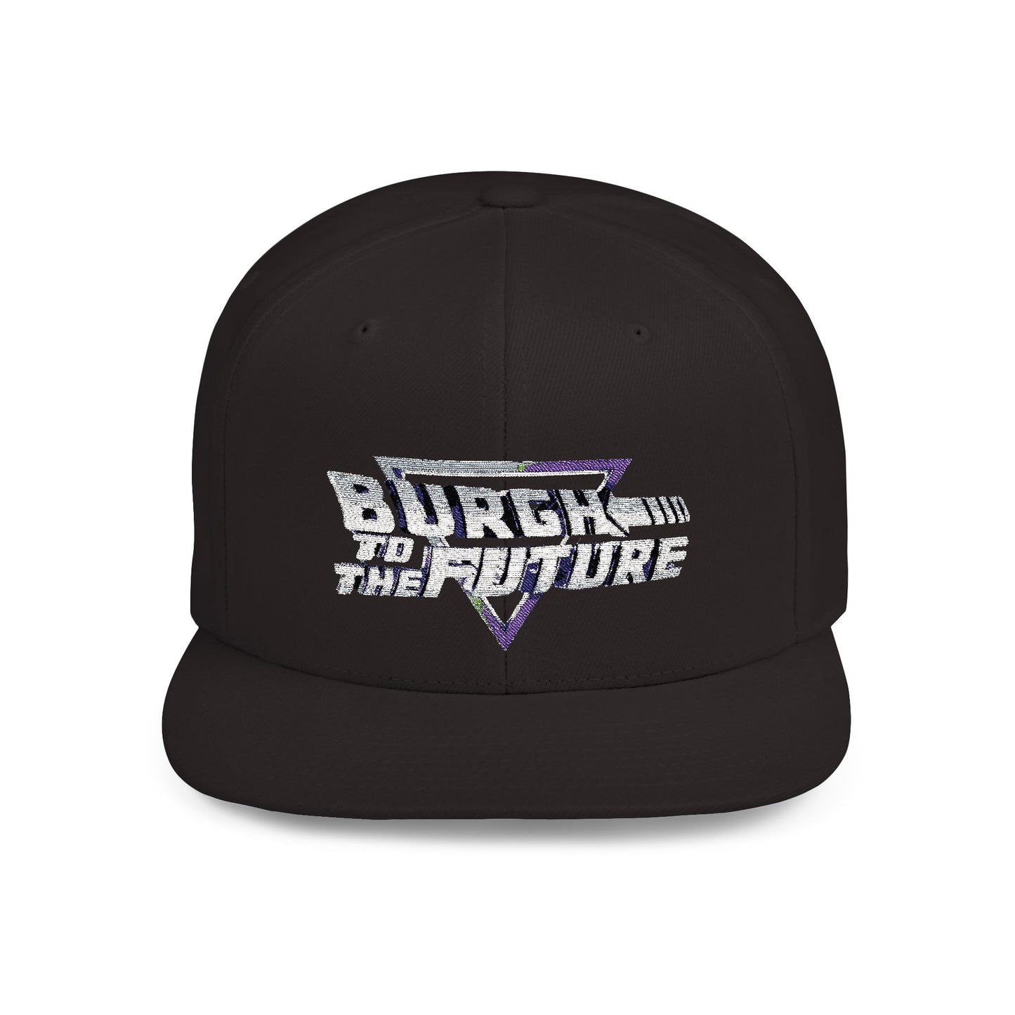 Retro Flat Bill Snapback - 'Burgh to the Future' Cap for Trendsetters